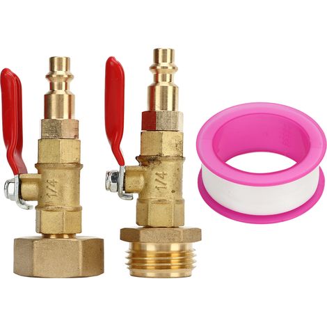 Stück Messing-winterausblasadapter 3/4" Innen- Und Außengewinde Schnellkupplung Aus Messing