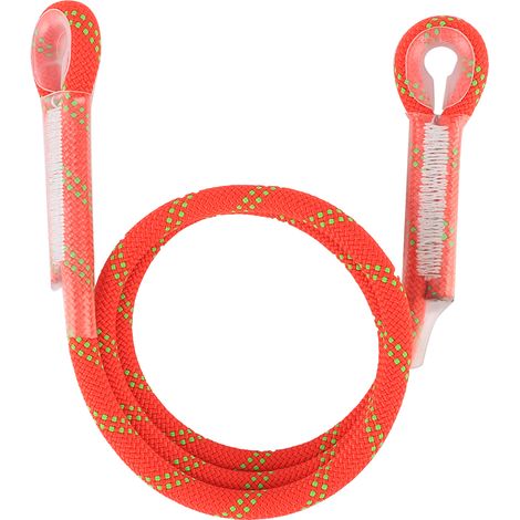 Professionelles Kletterseil, 120 Cm Orangefarbenes Kletterseil, Absturzsicherung, Abreißseil, Bergsteigerschlinge