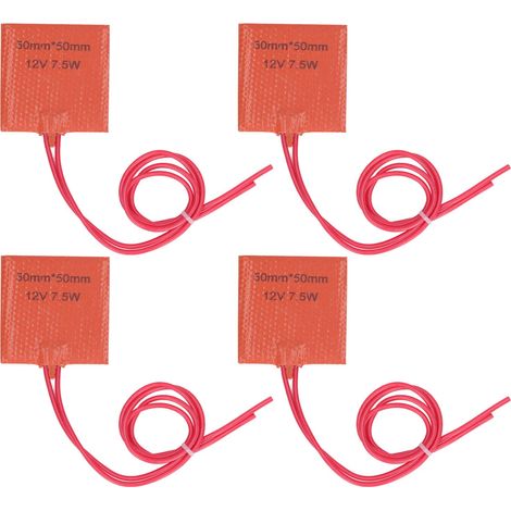 12v 2 X 2 Zoll Universal-silikon-heizmatte Für Ölwanne Im Auto, 7,5w Elektrische Heizmatte