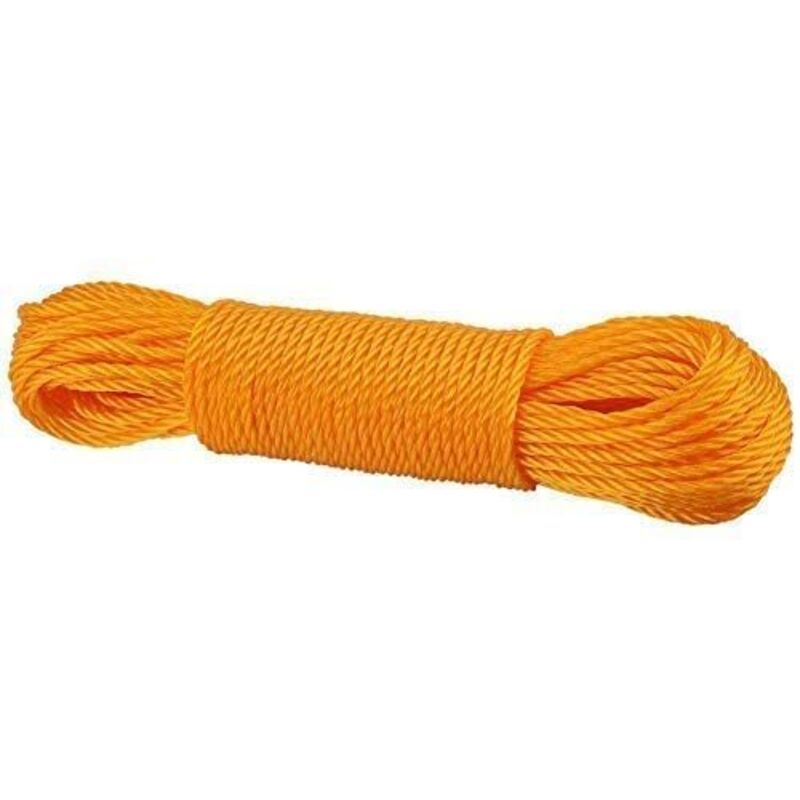20 M Nylonseil, Gartenseil, Wäscheleine, Garten, Camping, Outdoor, Allzweckseil Für Gartenarbeit, Landwirtschaft, Als Wäscheleine, Dachseil (orange)
