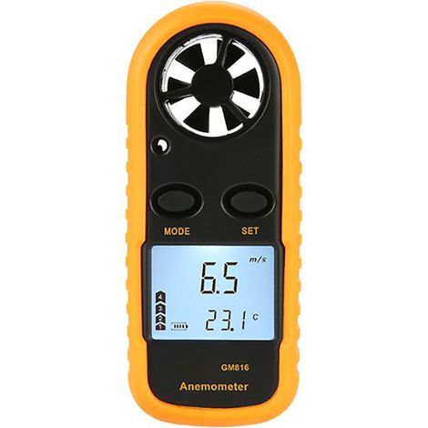 Tragbares Digitales Lcd-anemometer Mit Max/min/avg-anzeige, Digitales Anemometer Zur Messung Von Luftströmungsgeschwindigkeit Und Windgeschwindigkeit, Thermometer Mit Hintergrundbeleuchtung