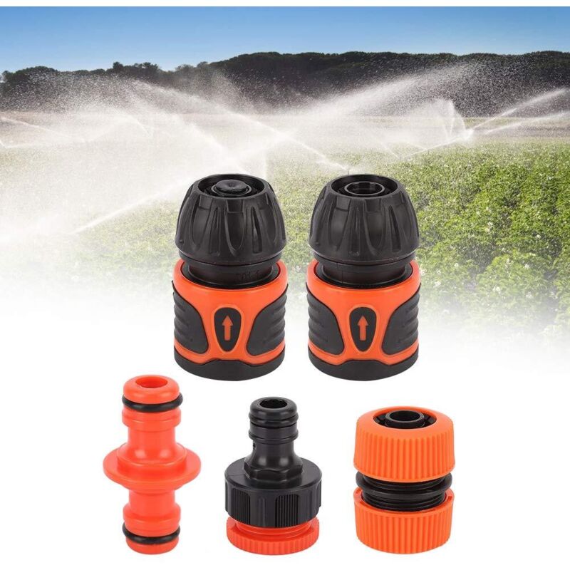 Schnellkupplung Für Wasserschläuche, 5-teiliges Set Mit Schlauchadaptern Für Haus Und Garten, Geeignet Für 1- Und 2-zoll-schläuche Mit Verriegelungsfunktion