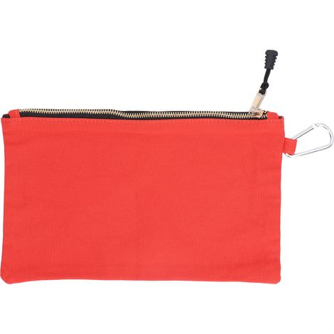 Werkzeugtasche Mit Reißverschluss, Vielseitiges Canvas, Wasserdicht, Tragbar Mit Karabinerhaken Zur Aufbewahrung, Orange