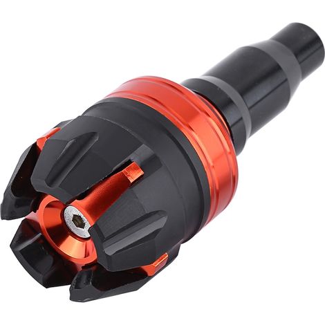 Neue Motorrad-rahmenschützer Aus Cnc-gefrästem Aluminium, Orange