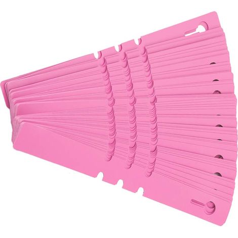 100 Stück Kunststoff-pflanzenanhänger Für Bäume Und Pflanzen, Wasserfeste Etiketten Für Baumschulen Und Gärten (rosa)
