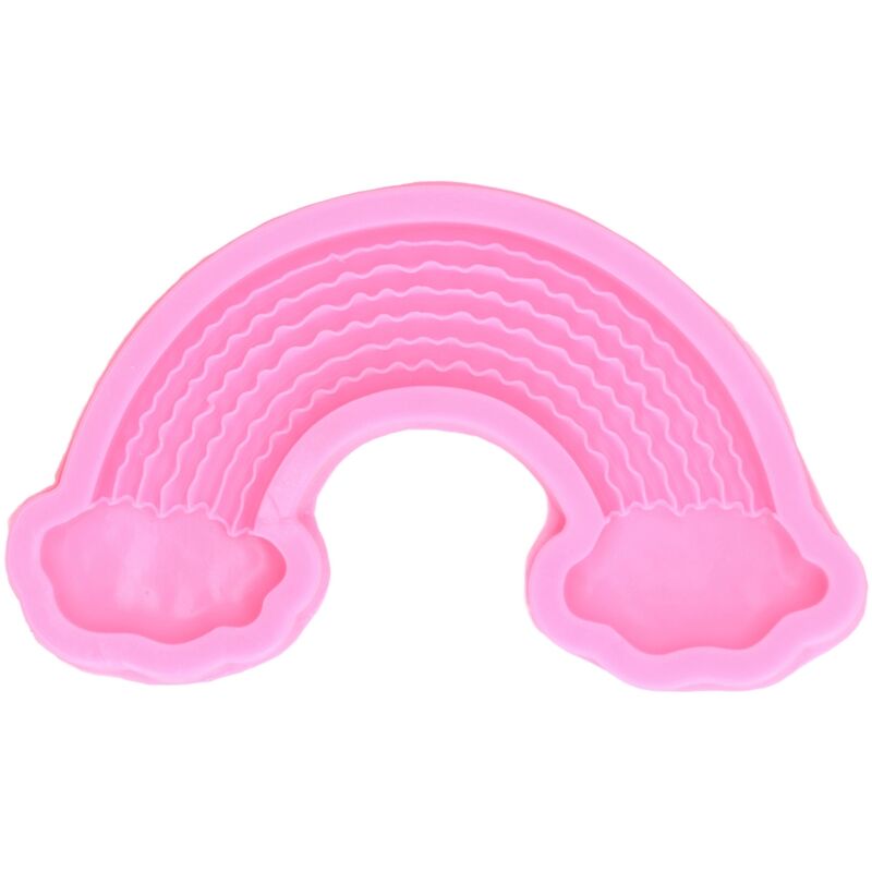 Große Silikonform Mit Regenbogenwolken, Diy-backform Für Fondant- Und Schokoladenkuchendekoration