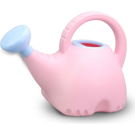 Elefantenförmige Gießkanne Für Kinder, Niedlicher Plastikkessel, Gartenspielzeug, 1,5 L, Rosa