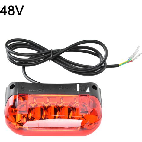2-in-1 Motorrad-rücklicht/bremslicht, Intelligentes Bremslicht Für E-bikes/e-scooter, 48 V