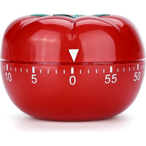 Mechanischer Timer In Tomatenform, 60-minuten-countdown, Koch- Und Backhilfe, 6,3 X 4,5 Cm
