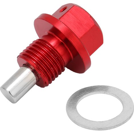 Magnetische Ölablassschraube Aus Roter Aluminiumlegierung, M12 1,25