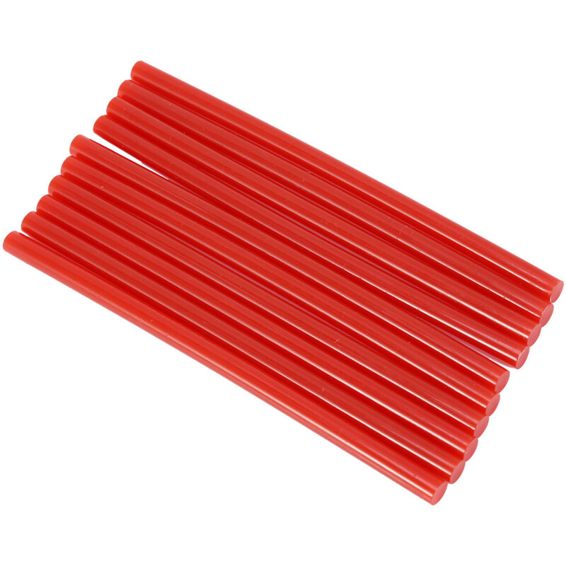 10er-set Mit Je 7 Farbigen Heißklebesticks (150 Mm) Für 20-w-elektro-klebepistolen, Rot