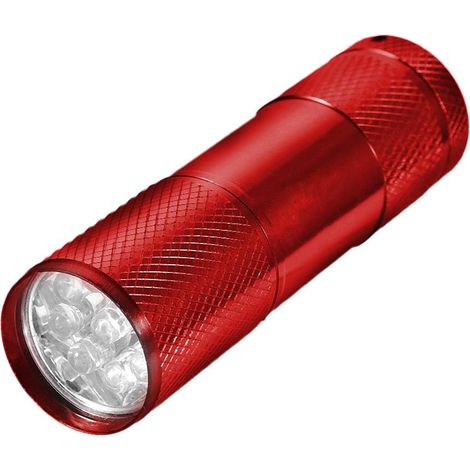 Leichte Led-taschenlampe, Uv-lampe, 6-8 Stunden Leuchtdauer, 365-400 Nm Zur Schmuckidentifizierung, Fluoreszenzdetektion, Geldkontrolle (rot)