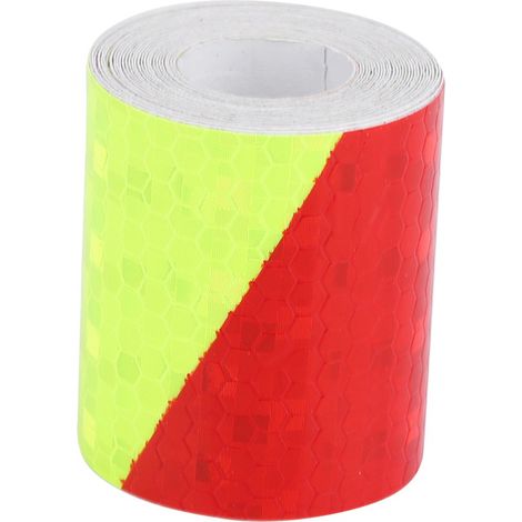Cm X 3 M Reflektierendes Warnband, Selbstklebender Streifenaufkleber Für Autos (rot Fluoreszierend)