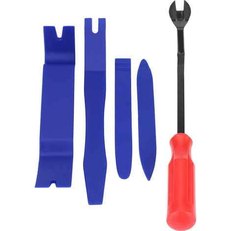 5-teiliges Werkzeugset Aus Hartplastik Zum Entfernen Und Einsetzen Von Türverkleidungen, Armaturenbrettblenden Und Türclips Für Autoradios.