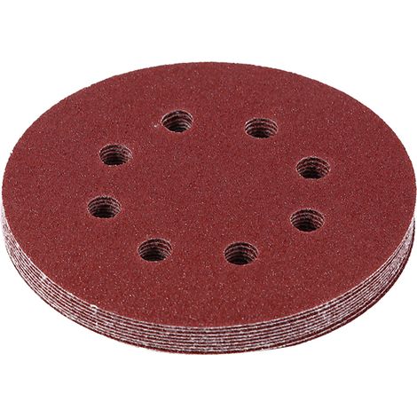 125-mm-polierscheiben, 8-loch-schleifpapier (körnung 80)