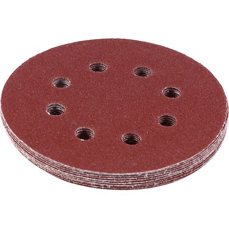 125-mm-polierpads, Rote 8-loch-schleifscheiben, Schleifpapier (100)