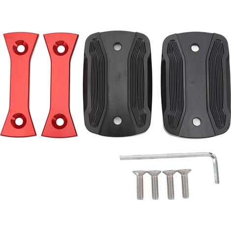 Paar Bremsflüssigkeitsbehälterdeckel Aus Aluminiumlegierung Für Motorräder Xmax 300, 125 Und 250 (2017–2023), Rot