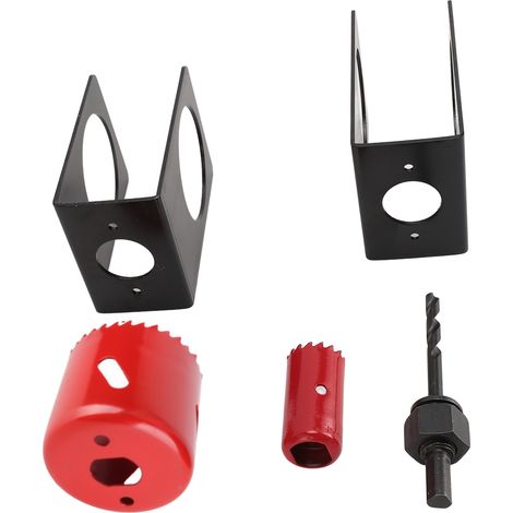 Türschloss-montageset (1-3/8 Zoll-1-3/4 Zoll) Mit Schablone Und Lochsäge Für Holztüren