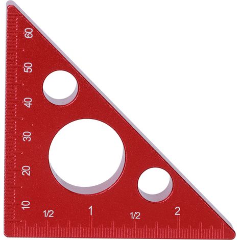 2-zoll/6 Cm Rechtwinkliger Dreieck-höhenmesser, Messwerkzeug Aus Aluminiumlegierung Für Die Holzbearbeitung
