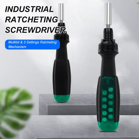 11-in-1 Tragbarer Multi-bit-schraubendreher, Teleskop-ratschenschraubendreher Cr-v, Magnetisches Multitool Mit 10 Torx-bitgrößen, Schlitz-kreuzsortierbits