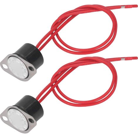 Thermischer Regelschalter, Wasserdichter Bimetallsensor, Schnell Reagierender Thermostat, 10 A, 250 V, 2 Stück