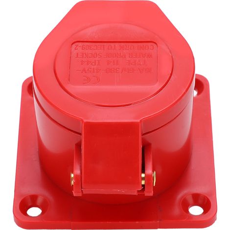 16-a-industriesteckdose, 4-polig, 3-phasig, Schutzart Ip44, Wasserdicht, Explosionsgeschützt, Unterputzmontage, 380–415 V, 3p + E