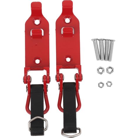 Dachschaufelhalterung, 2-teilig, Robustes Metall-gummi-klemmen-montageset Für Auto, Lkw, Garage, Rot
