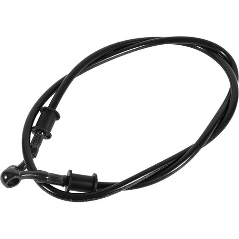1x60cm Motorrad-brems-, Kupplungs- Und Ölschlauch Aus Geflochtenem Stahl, Schwarz