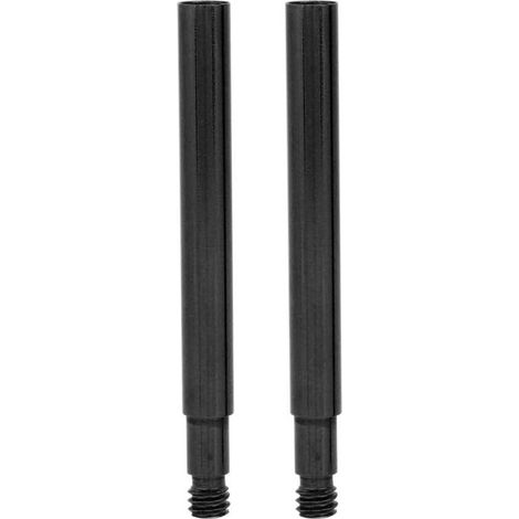2-teiliger Fahrradventil-verlängerungssatz, 60 Mm Presta-ventil-innenreifenventilverlängerung (schwarz)