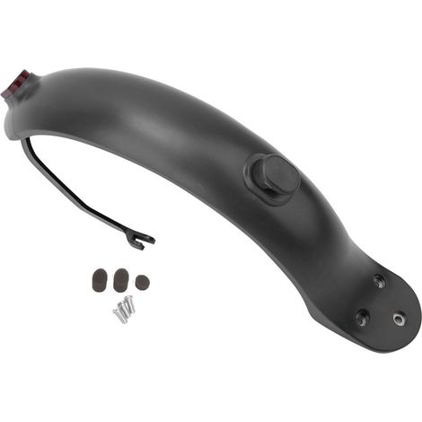Alomejor Ersatz-hinterradkotflügel Für Elektroroller/e-bike Mit Rücklicht Und Haken Für Ersatzteile M365 (schwarz)