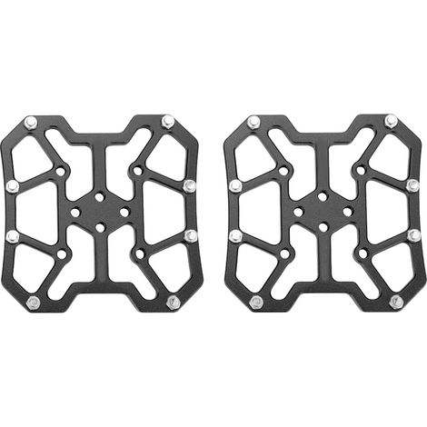 1 Paar Universelle Plattformadapter Aus Aluminiumlegierung Für Spd-klickpedale (schwarz)