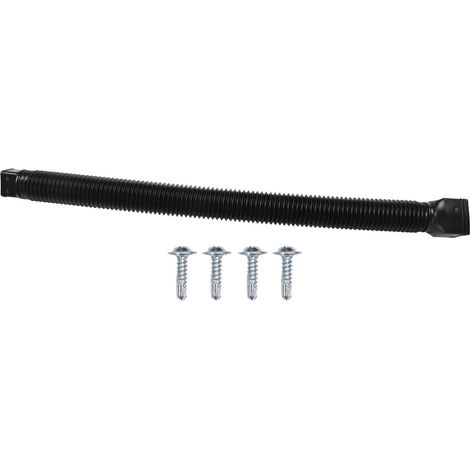 Dachrinnenverlängerung, Flexible Dachrinnenverlängerung, Dachrinnenverbinder Für Regenwasserableitung, 20 Bis 59 Zoll (schwarz)