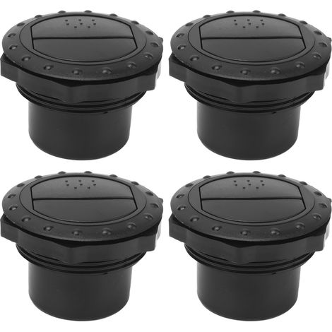 Stück Armaturenbrett-klimaanlagen-ablenkbleche, 60 Mm Loch, Universalausführung, Schwarz, Für Busse, Wohnmobile Und Yachten
