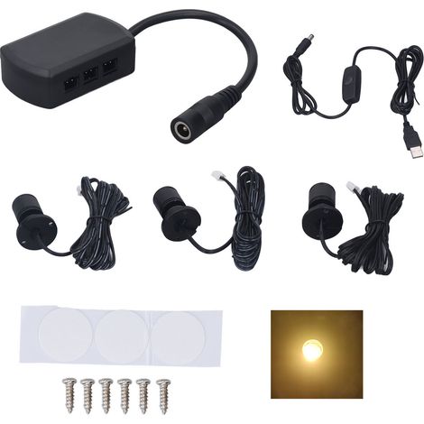 Mini-led-spots, 5v Usb, Dimmbar, Warmweiß, Für Vitrinen Und Ausstellungen, 1-3 Leds