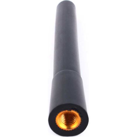 Schwarze Kurze Stummelantenne Für Auto Und Lkw, Am/fm-radio, Schraubanschluss