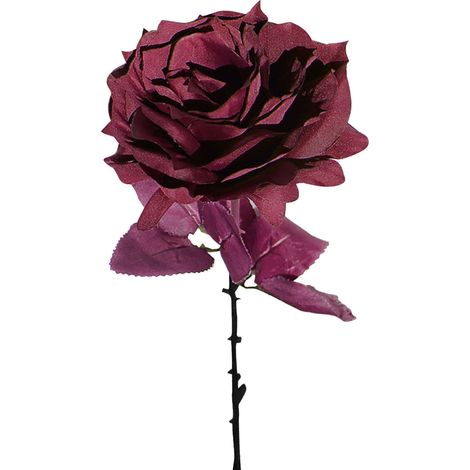 Strauß Künstlicher Seidenblumen Mit Einem Stiel, Schwarze Künstliche Blumen, Gotische Hochzeitsdekoration (x)