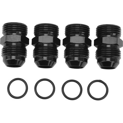 4-teiliger Mle-kraftstoffadapter Mit O-ring-dichtung, 1500 Psi, O-ring-kraftstoffverteilerrohr-adapter Für Kraftstoffverteilerrohr, Ölkühler, Kraftstoffpumpe, 10an Orb Auf 10an