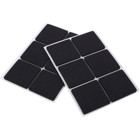 12 Schwarze, Rutschfeste, Selbstklebende Bodenschoner Für Möbel, Sofa, Tisch, Stuhl, Gummifüße