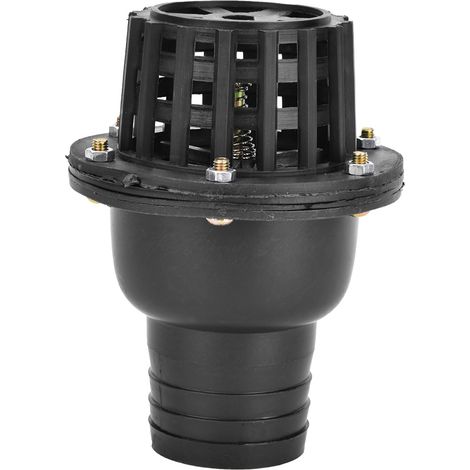 Flaches Niederdruck-rückschlagventil Aus Schwarzem Pvc Für Wasserpumpen (2 Zoll)