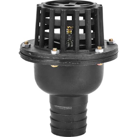 Flaches Niederdruck-rückschlagventil Aus Schwarzem Pvc Für Wasserpumpen (1,5 Zoll)