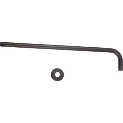 Duscharm Aus Edelstahl, Verlängerungsschlauch Für Duschkopf, Badezimmer-duschzubehör, Schwarz, 52 Cm