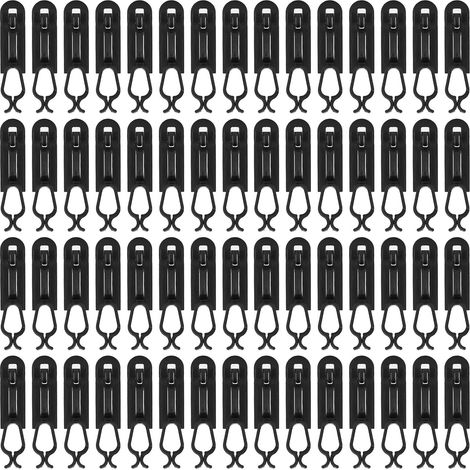 60 Stück Weihnachtslichterhaken, Mini-weihnachtslichterclips, Kunststoff-dachrinnenhaken Für Den Außenbereich Zur Befestigung Von Weihnachtsbeleuchtung