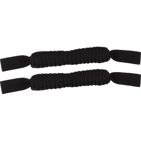 29,6 Cm Lange Haltegriffe Für Kopfstützen-überrollbügel, Rutschfeste Paracord-griffe, Universell Passend Für Auto, Suv, Atv, Utv, Wohnmobil, Schwarz