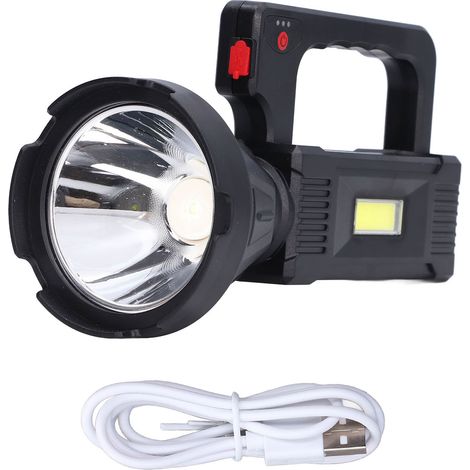 Projektor-taschenlampe Mit Usb-ladefunktion, Zwei Lichtquellen, Intelligenter Akkuanzeige Und Mehreren Geschwindigkeitsmodi
