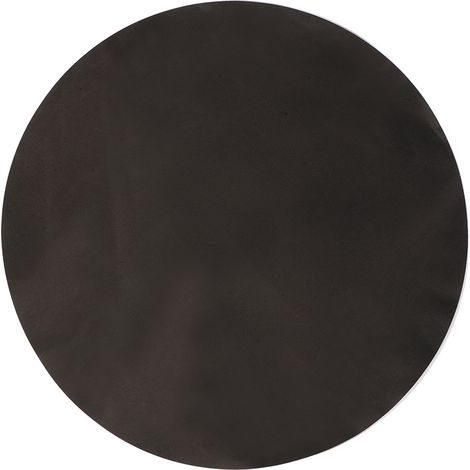 Runde Schwarze Silikonmatte, 40 Cm, Abwaschbar, Antihaftbeschichtet, Hitzebeständig, Für Gasherde Und Küchengrills