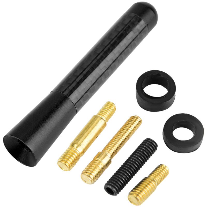 3" Kurze Carbonfaser-schraubantenne Für Universelle Fahrzeugmodifikationen (schwarz)