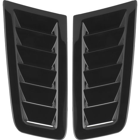 2-teilige Universelle Motorhaubenentlüftungen, Außenteile Für Die Motorhaube Des Ford Focus Rs Mk2, Glanzschwarz