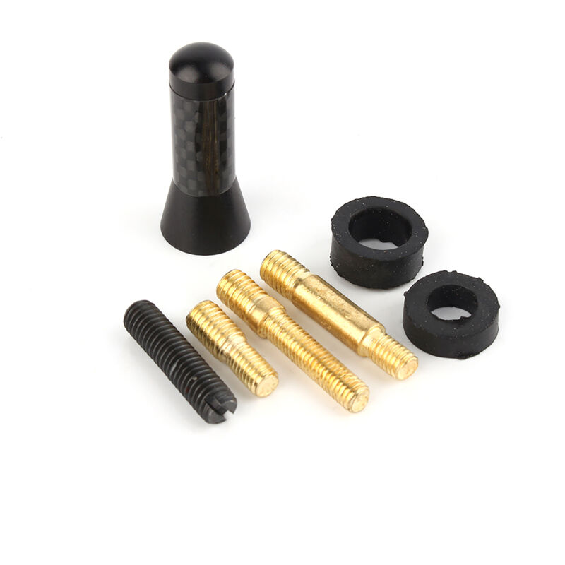 Kurze Aluminium-autoantenne Zur Dekoration, 3,5 Cm Kohlefaserschraube, Universell