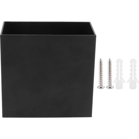 7w Led-wandleuchte Für Den Innenbereich, Quadratisch, Für Schlafzimmer, Flur, Veranda, Balkon, Dekoration 100265v (schwarzes Gehäuse/weißes Licht)