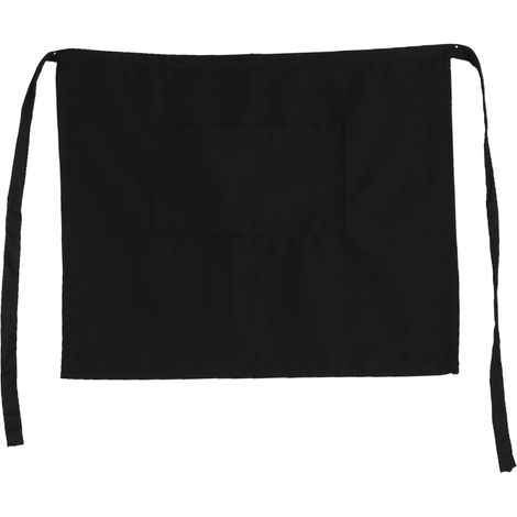 Kurze, Schwarze, Halblange Schürzen Mit Taschen Für Die Heimische Küche, Kneipen, Cafés, Kellner/kellnerinnen
